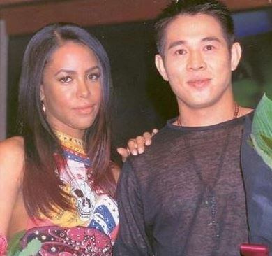 Si Li father Jet Li with Aaliyah.